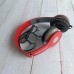 Maklifease Red Wired Foldable Headphones - High-Quality Sound, Comfortable Over-Ear Design, Compact & Portable