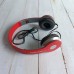 Maklifease Red Wired Foldable Headphones - High-Quality Sound, Comfortable Over-Ear Design, Compact & Portable